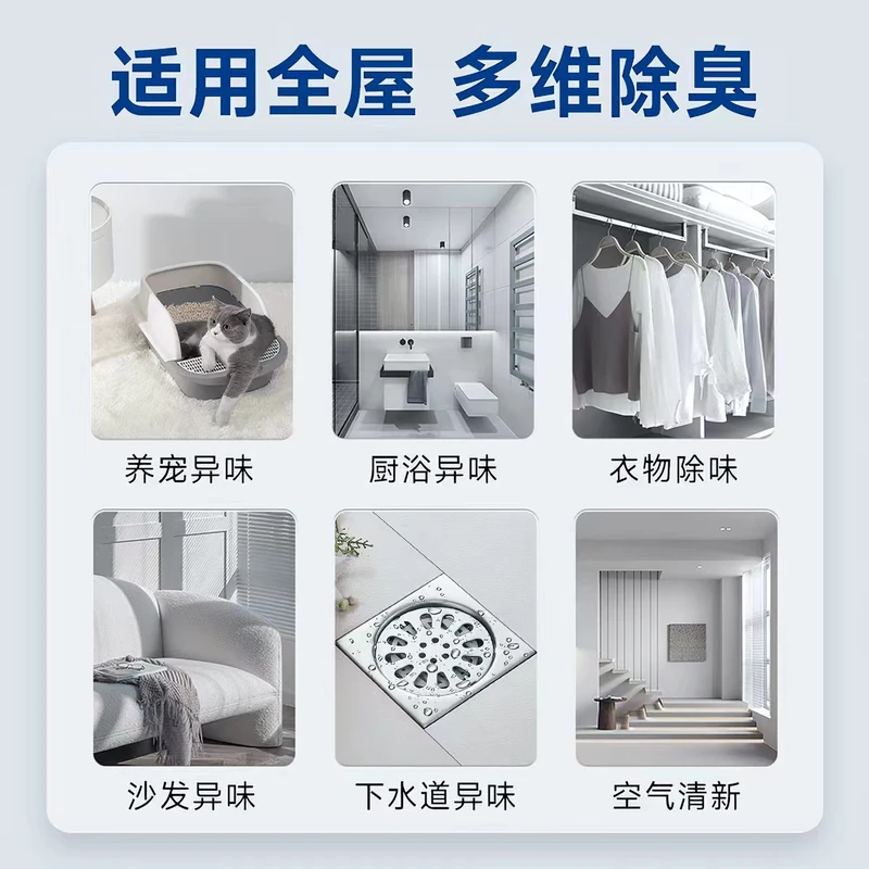 LORDE promotional sheet illustrating suggested home and pet odor uses
